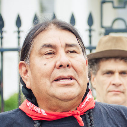 Image of the social justice leader Tom B.K. Goldtooth